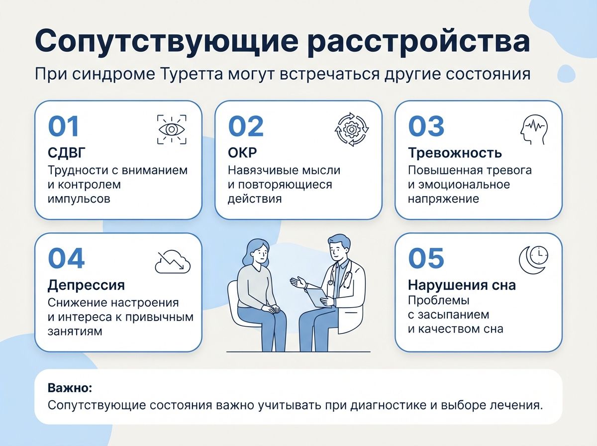Лечение синдрома Туретта в Тихвине инфографика