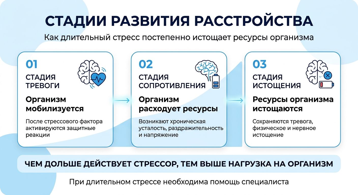 Лечение стресса в Тихвине инфографика